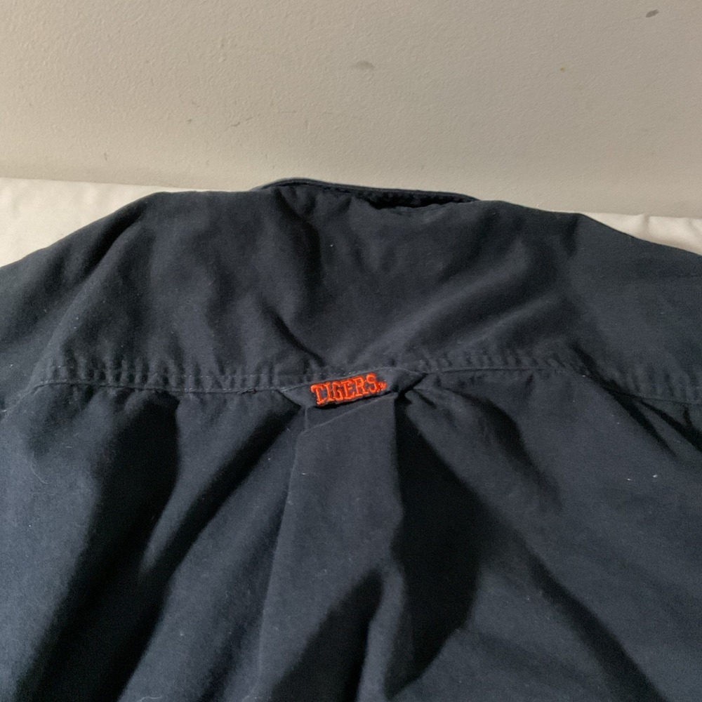 AUBURN TIGERS Button Front Press Box MENS Large SHIRT 100% Cotton War Eagle J33 - Picture 7 of 8
